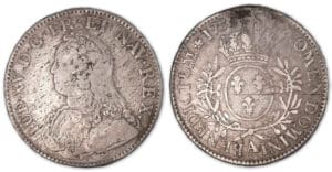 Louis XV - Ecu aux branches d'olivier 1733 A (Paris).