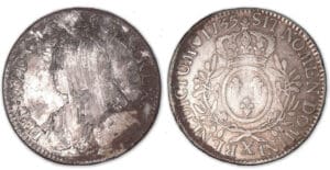 Louis XV - Ecu aux branches d'olivier 1735 X (Amiens).
