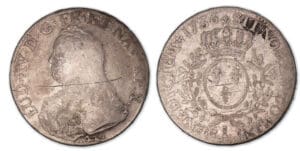 Louis XV - Ecu aux branches d'olivier 1736 L (Bayonne).