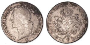Louis XV - Ecu au bandeau 1743 T (Nantes).