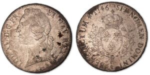 Louis XV - Ecu au bandeau 1746 A (Paris). Louis XV - Ecu au bandeau 1746 A (Paris).