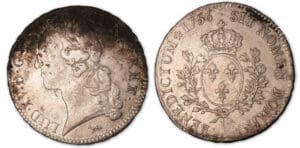 Louis XV - Ecu au bandeau 1756 A (Paris). Louis XV - Ecu au bandeau 1756 A (Paris).