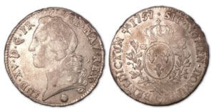 Louis XV - Ecu au bandeau 1757 G (Poitiers). Louis XV - Ecu au bandeau 1757 G (Poitiers).
