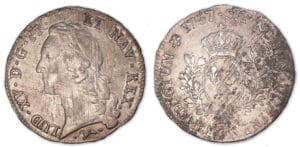 Louis XV - Ecu au bandeau 1757 L (Bayonne). Louis XV - Ecu au bandeau 1757 L (Bayonne).