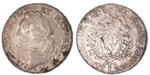 Louis XV - Ecu au bandeau 1757 L (Bayonne). Louis XV - Ecu au bandeau 1757 L (Bayonne).