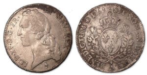 Louis XV - Ecu au bandeau 1759 A (Paris). Louis XV - Ecu au bandeau 1759 A (Paris).