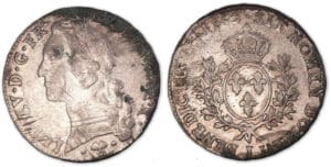 Louis XV - Ecu au bandeau 1765 L (Bayonne). Louis XV - Ecu au bandeau 1765 L (Bayonne).