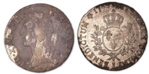 Louis XV - Ecu au bandeau 1765 L (Bayonne). Louis XV - Ecu au bandeau 1765 L (Bayonne).
