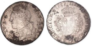 Louis XV - Ecu au bandeau 1767 L (Bayonne). Louis XV - Ecu au bandeau 1767 L (Bayonne).