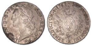 Louis XV - Ecu au bandeau 1767 R (Orléans). Louis XV - Ecu au bandeau 1767 R (Orléans).