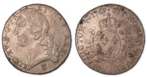 Louis XV - Ecu au bandeau 1769 I (Limoges). Louis XV - Ecu au bandeau 1769 I (Limoges).