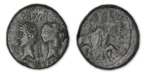 Agrippa et Auguste - Dupondius (10-14 av. J.-C, Nîmes) Contremarque DD et frappe incuse.