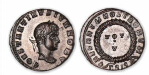 Constantin II - Nummus (320, Sisica) VOT V.