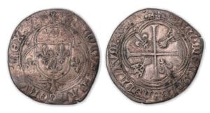 Charles VIII - Blanc à la couronne de Bretagne (Nantes).