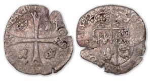 Henri IV - Douzain du Béarn 1er type 1592 (Morlaàs). Henri IV - Douzain du Béarn 1er type 1592 (Morlaàs).