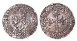 Louis XI - Gros de Roi P en cœur (Perpignan).
