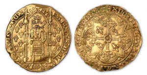 Charles V - Franc or à pied.