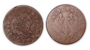 Louis XIII - Double tournois de Navarre 1635 (Saint-Palais). Louis XIII - Double tournois de Navarre 1635 (Saint-Palais).