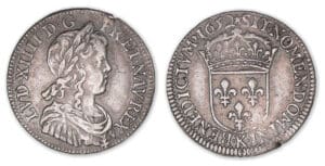 Louis XIV - Quart d'écu à la mèche longue 1652 K (Bordeaux).