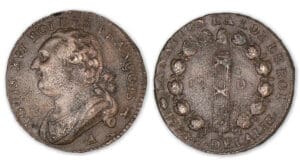 12 deniers type FRANCOIS 1793 A léopard-rose (Paris). 12 deniers type FRANCOIS 1793 A léopard-rose (Paris).