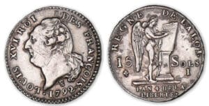 15 sols type FRANCOIS 1792 I (Limoges). 15 sols type FRANCOIS 1792 I (Limoges).