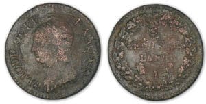 5 centimes Dupré surfrappé AN 5 I (Limoges). 5 centimes Dupré surfrappé AN 5 I (Limoges).