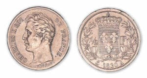 1/2 franc Charles X 1830 A (Paris). 1/2 franc Charles X 1830 A (Paris).