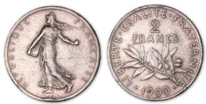 2 francs Semeuse 1900.
