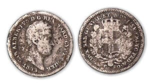 Italie - Charles Albert - 50 Centesimi 1833 (Turin).