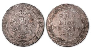Italie - François II - 1 Lira 1802 (Venise).