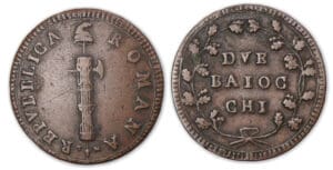 Italie - République romaine - 2 Baiocchi s.d..