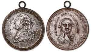 Médaille de PALOY inédite coin W15 / W36 fer cerclé de cuivre. Médaille de PALOY inédite coin W15 / W36 fer cerclé de cuivre.