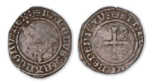 Charles VIII - Liard au Dauphin 2e émi. (Paris).