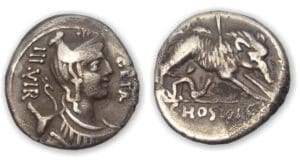 HOSIDIA - Denier 68 av. J.-C.