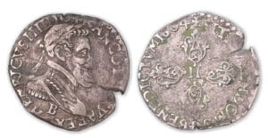 Henri IV - Quart-franc 1604 B (Rouen). Henri IV - Quart-franc 1604 B (Rouen).