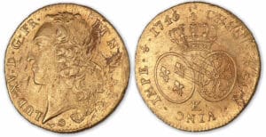 Louis XV - Double Louis d'or au bandeau 1746 K (Bordeaux).