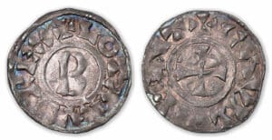 Lothaire II - Denier (Châlon sur Sâone). Lothaire II - Denier (Châlon sur Sâone).
