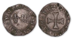 Henry VI de Lancastre - Denier tournois (Rouen).