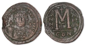 Justinien 1er - Follis (527-565, Constantinople).