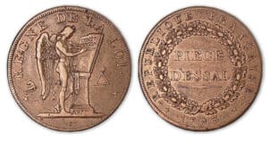 2 sols - Pièce d'essai 1793. 2 sols - Pièce d'essai 1793.