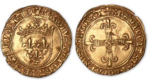 Charles VIII -  Ecu d'or au soleil  (Poitiers).