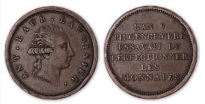 Essai au module de 2 francs de Lavoisier - Gengembre - An 8. Essai au module de 2 francs de Lavoisier - Gengembre - An 8.
