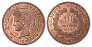 10 centimes Cérès 1897 A (Paris).