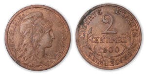 2 centimes Dupuis 1900.