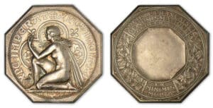 Jeton de la société française de numismatique - Epreuve en argent.