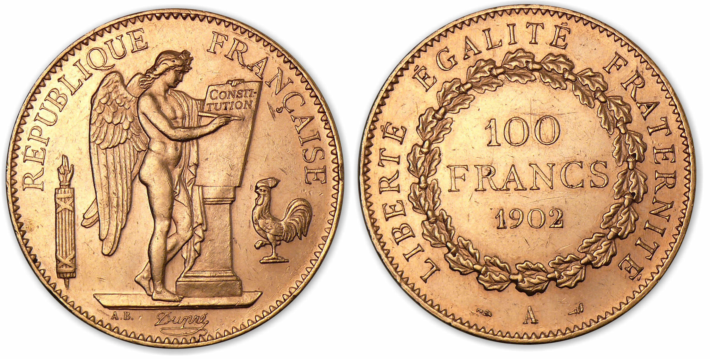 100 francs Génie 1902 A (Paris). 100 francs Génie 1902 A (Paris).