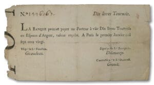 Banque de Law - 10 livres tournois - 1 janvier 1720 Banque de Law - 10 livres tournois - 1 janvier 1720