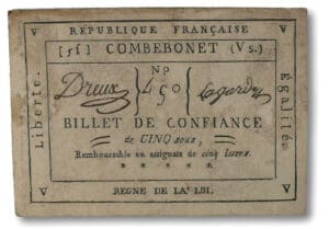 Billet de confiance - Combebonet - 5 sous