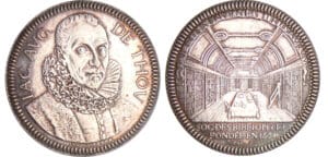 Jeton en argent - Société des bibliothèques de France 1861