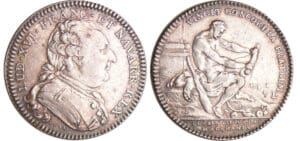 Louis XVI (1774-1792) - Jeton en argent - Coorporation les six corps de marchants nd